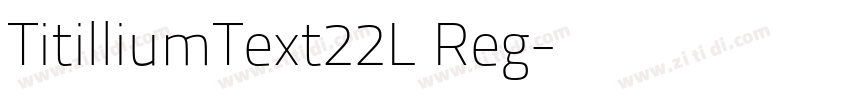 TitilliumText22L Reg字体转换